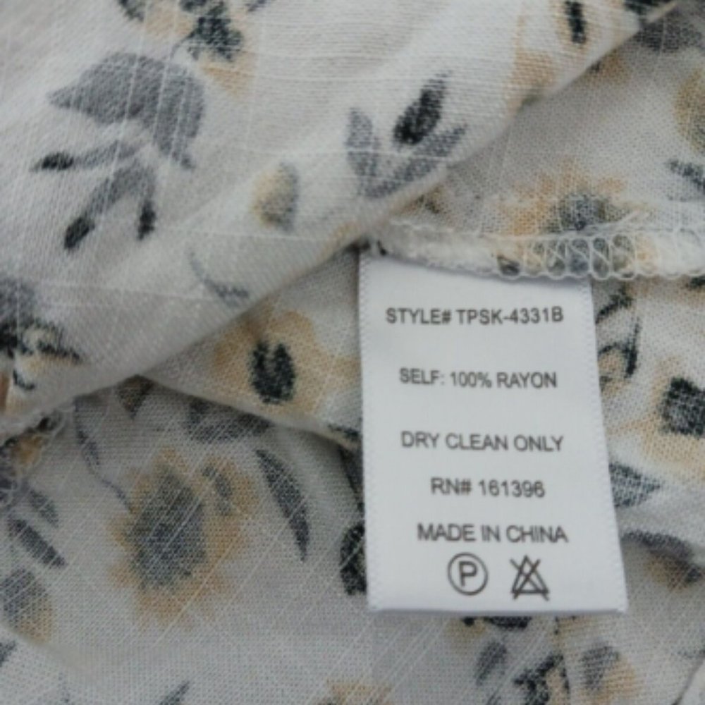Skylar + Madison Skirt Size Small W20" Women Casual Elastic Waist Floral Print - Picture 5 of 8